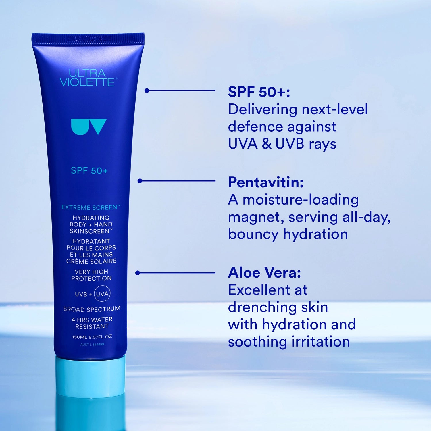 Ultra Violette Extreme Screen SPF 50+ Hydrating Body & Hand SKINSCREEN™