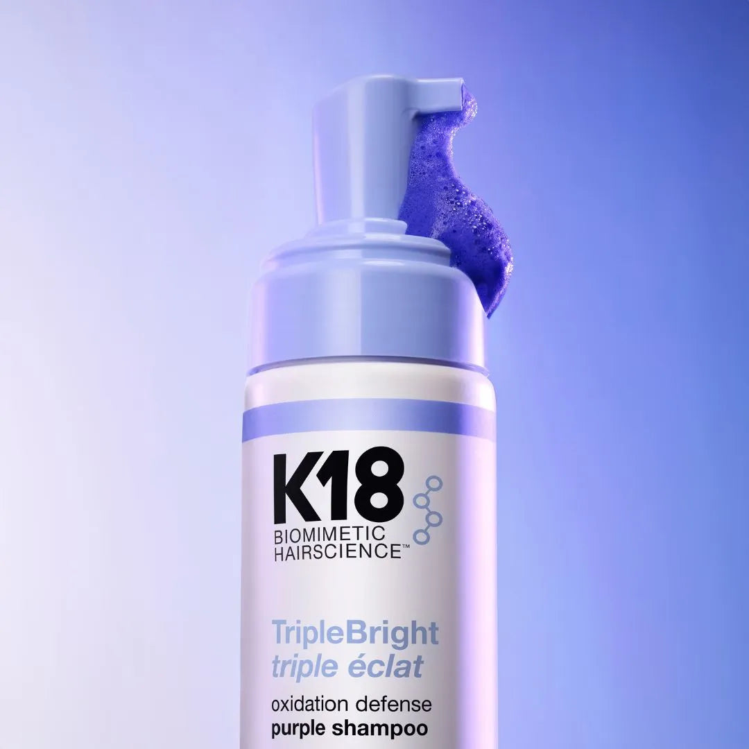 K18 TripleBright brightens blonde and grey hair