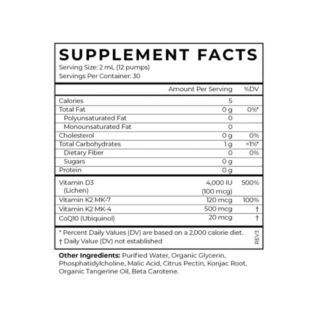 Cymbiotika Liposomal Vitamin D3 + K2 + CoQ10