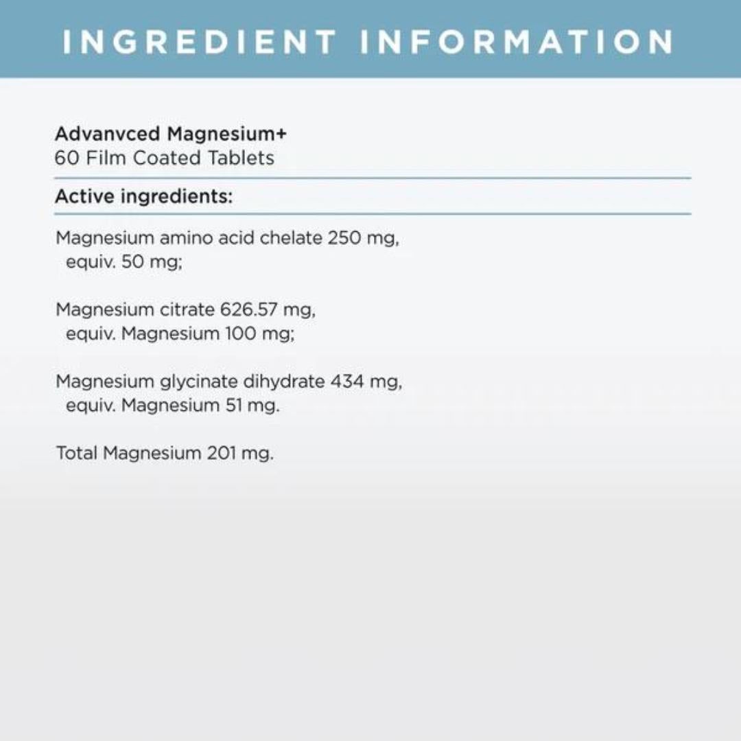 JSHealth Advanced Magnesium + Triple Form - 60 Tablets