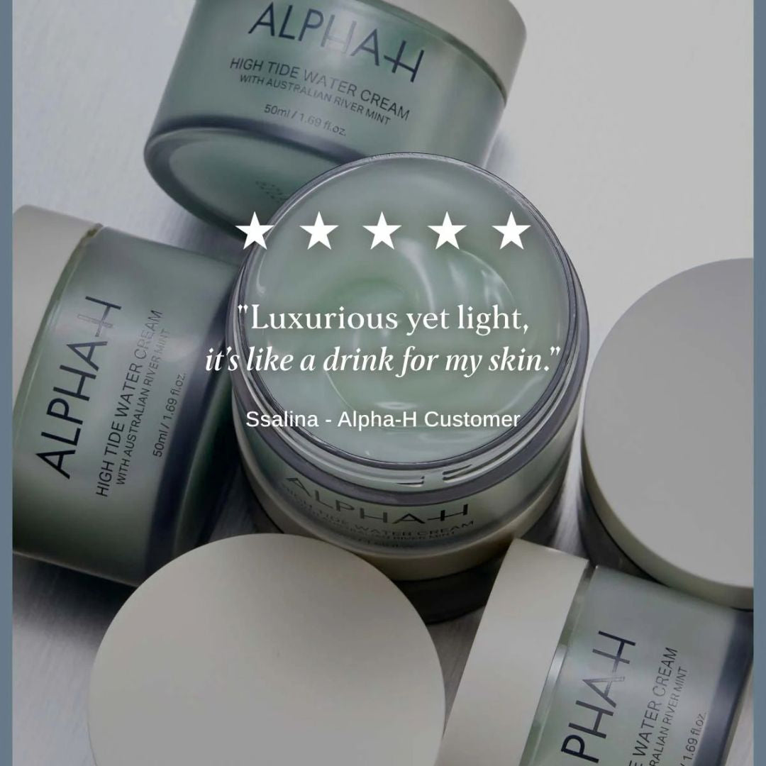 Alpha-H High Tide Water Cream five-star customer review