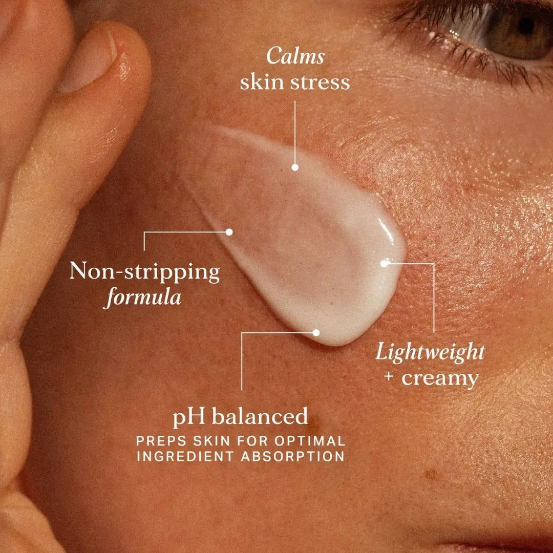 Alpha H Balancing Cleanser, gentle non-foaming cream cleanser enriched with soothing aloe vera. Maintains skin's natural PH Balance.