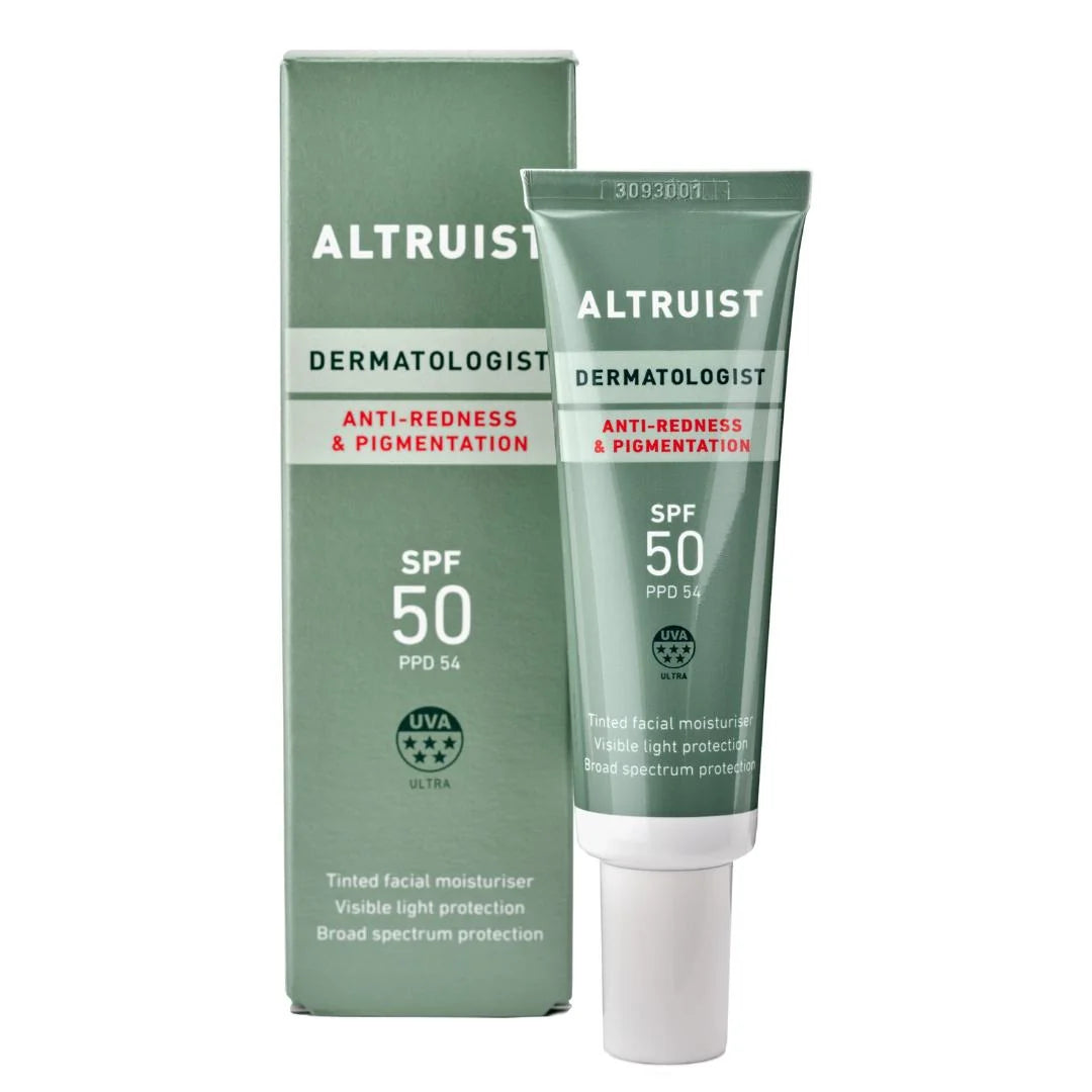 Altruist Dermatologist Anti-Redness and Pigmentation SPF 50 30ml – secondary product tube shot on neutral background