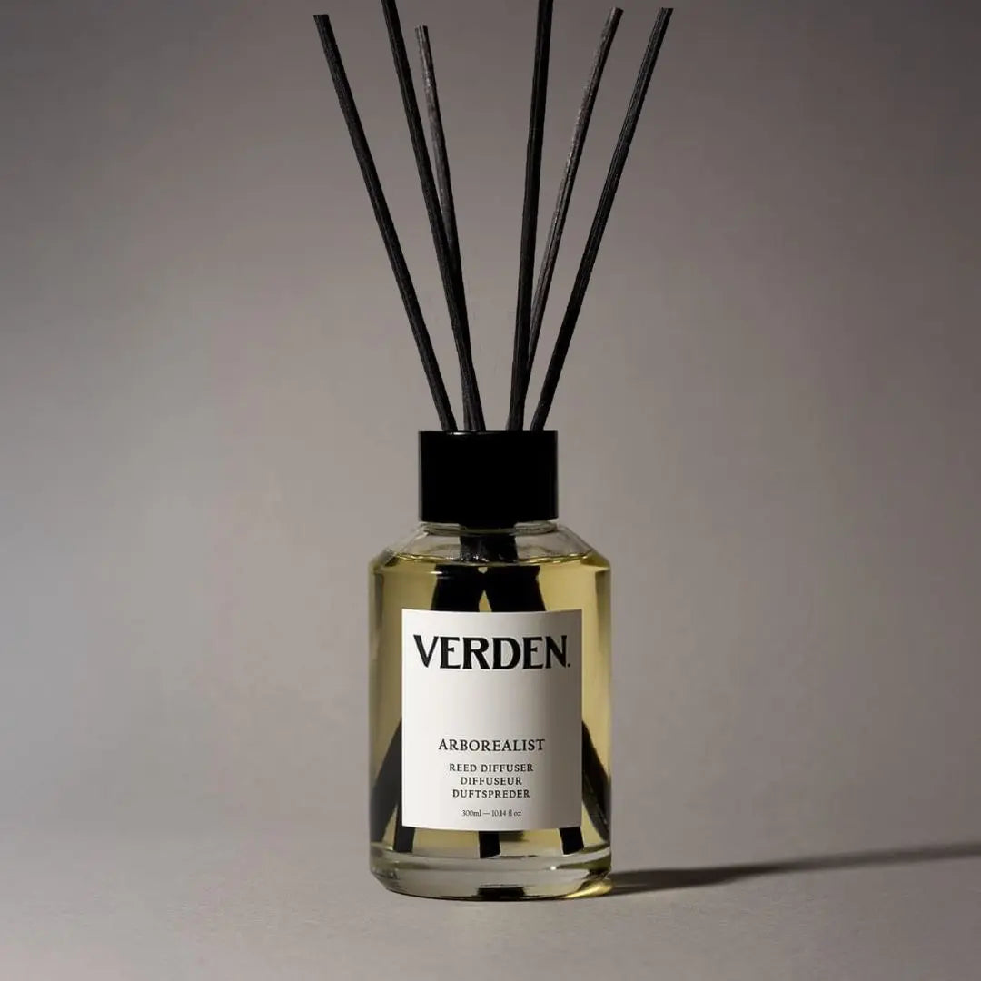 Verden Arborealist Woods and Green Reed Diffuser, Natural Fragrance