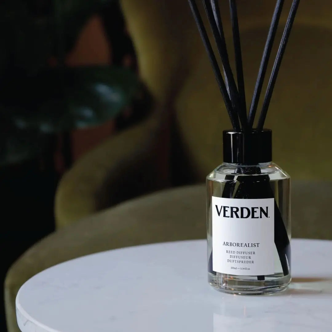 Verden Arborealist Woods and Green Reed Diffuser, Natural Fragrance