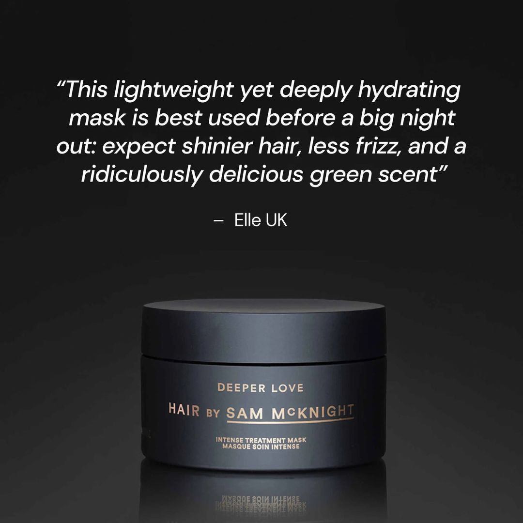 Smoother, shinier hair with less frizz after the Hair by Sam McKnight Deeper Love mask