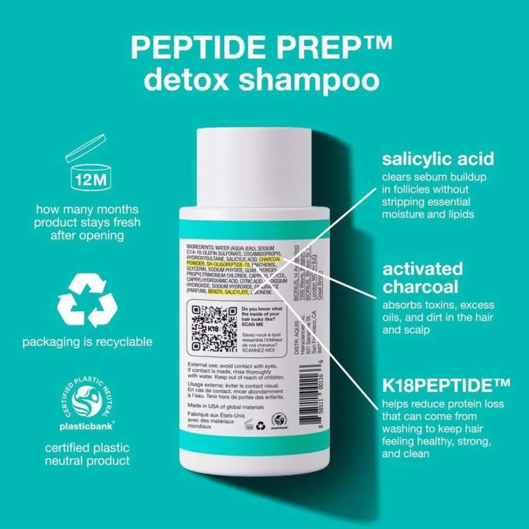 K18 Peptide Prep - Detox Shampoo, 250ml