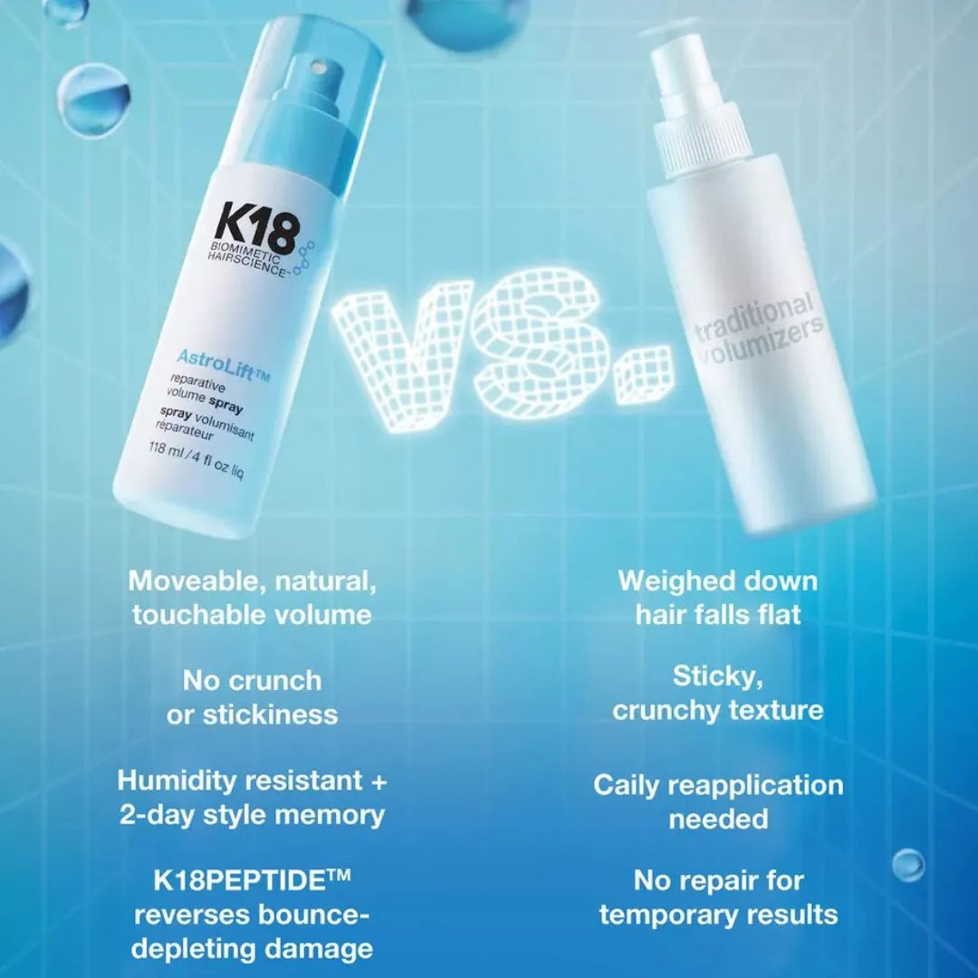 K18 AstroLift Reparative Volume Spray results