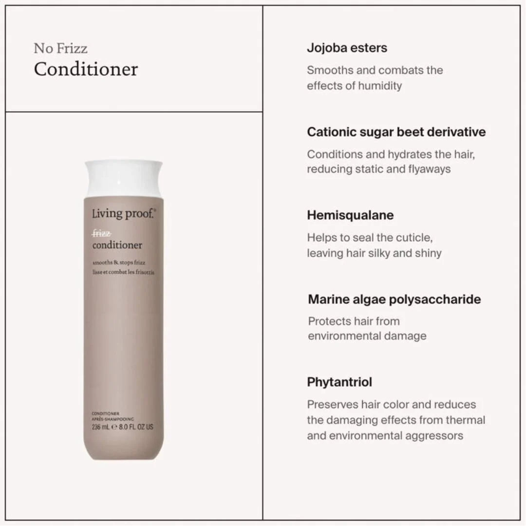 Living Proof No Frizz Extend Kit - Shampoo + Conditioner + Smooth Styling Cream