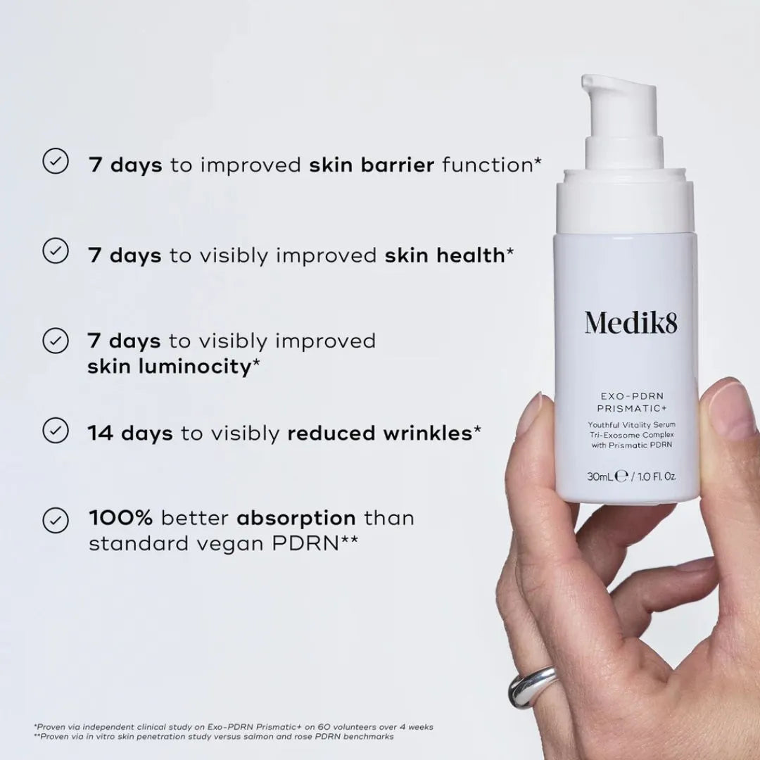 Medik8 Exo-PDRN Prismatic+ Youthful Vitality Serum with Prismatic PDRN & Triple Exosome Complex - 30ml