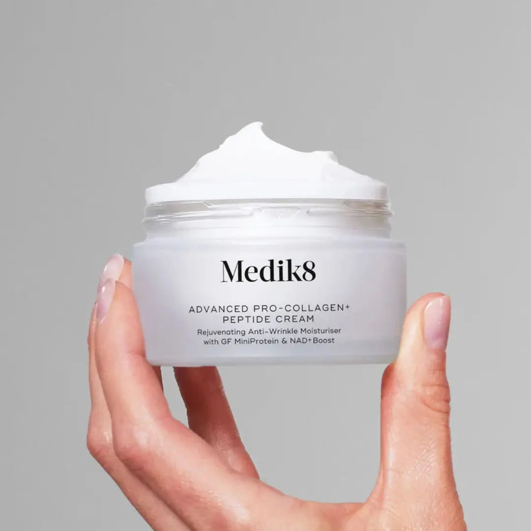 Medik8 Advanced Pro Collagen Skincare product with peptides and NAD+ for visible skin renewal