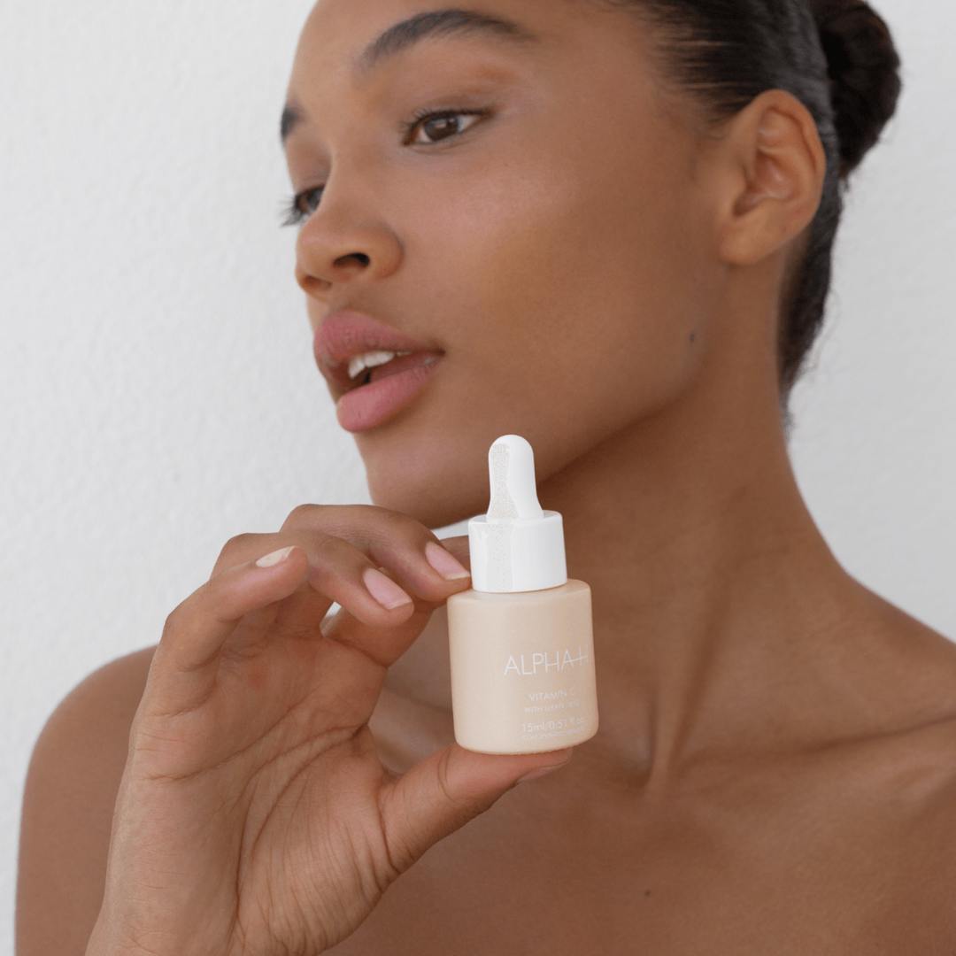 Alpha-H Best-Seller Kit Full Sized 5-piece set – Vitamin C Serum included product detail shot on white background