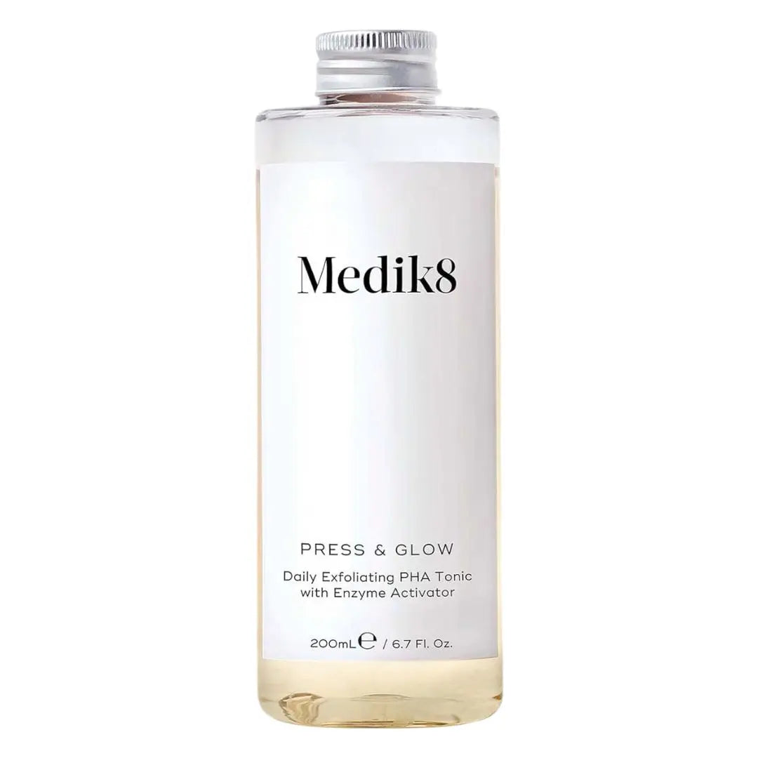 Medik8 Press and Glow Refill- Exfoliating PHA Tonic, 200ml