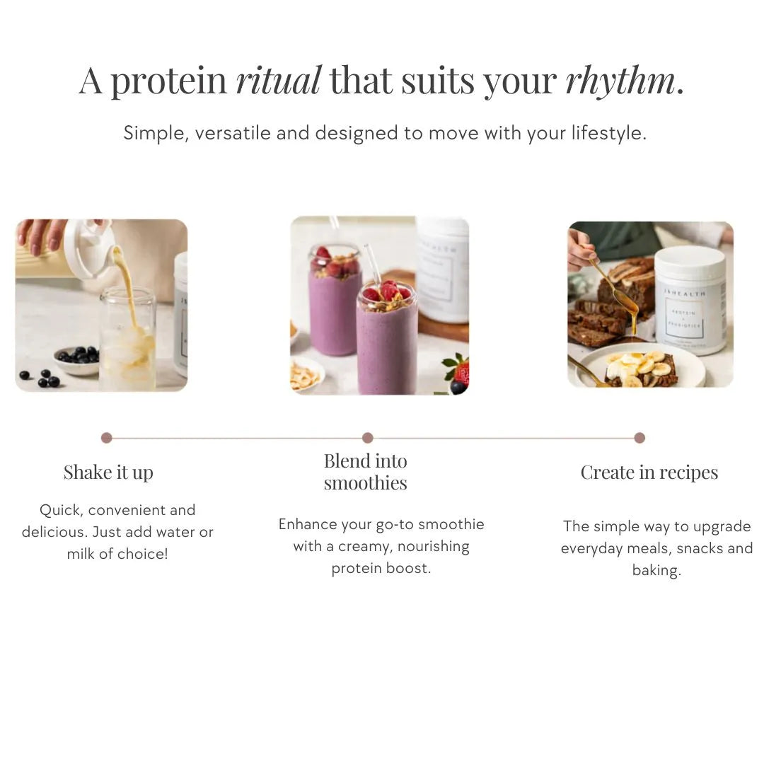 JSHealth Protein + Probiotics - Vanilla Bean, 450g