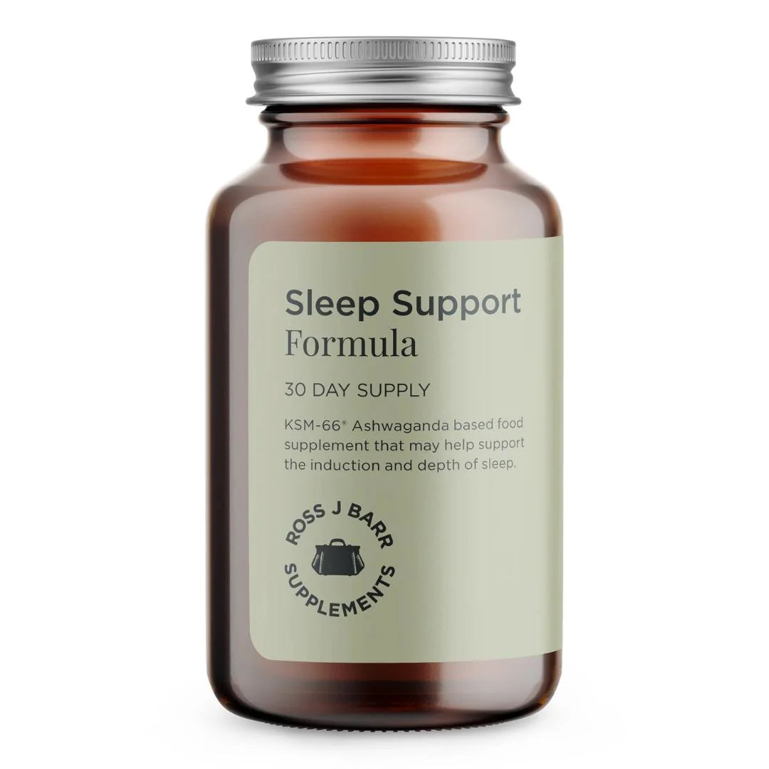 Ross J. Barr Sleep Support Formula 60 capsules – front-of-pack product bottle shot on white background