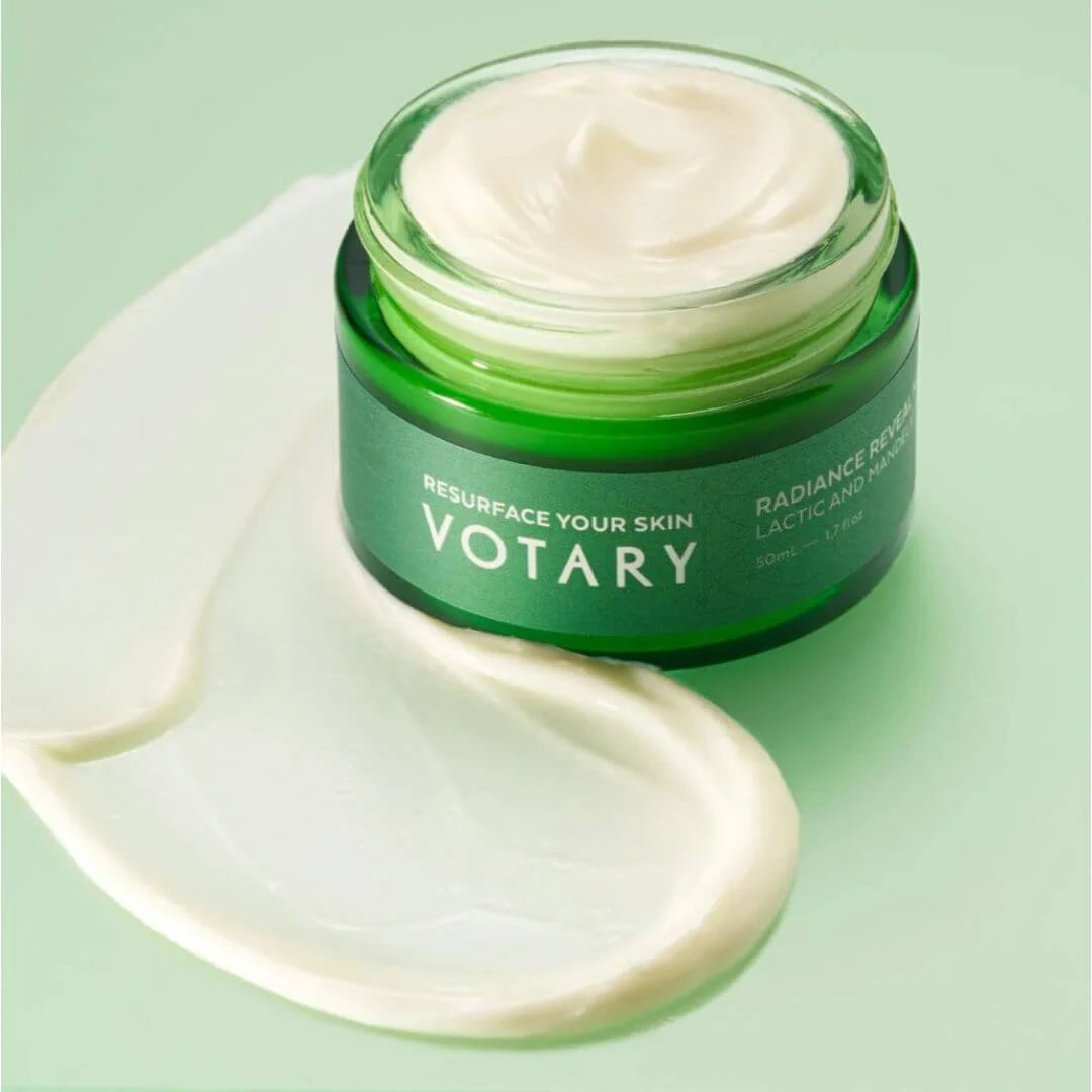 قناع Votary Radiance Reveal - اللاكتيك وحمض الماندليك