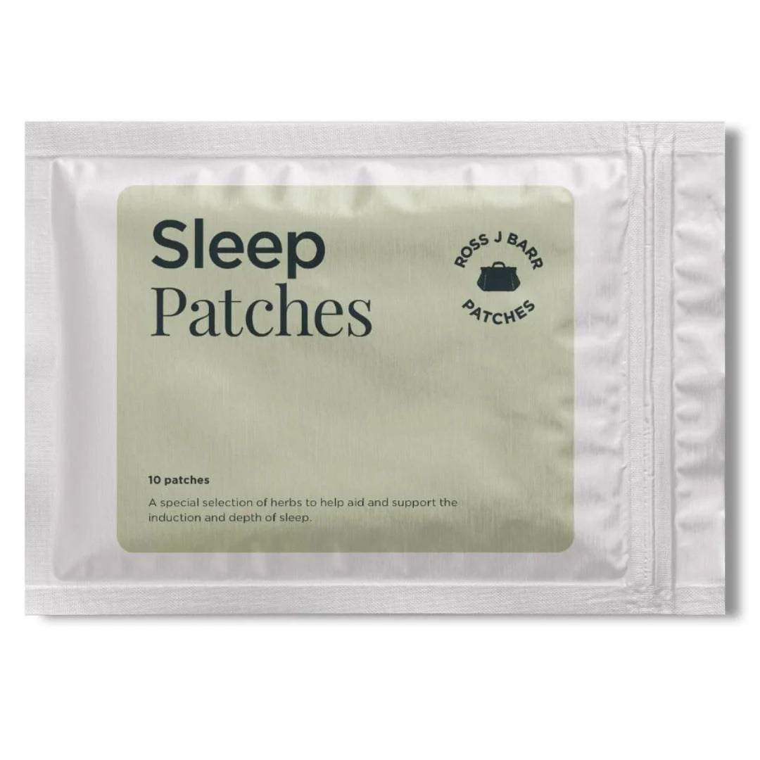 Ross J. Barr Sleep Patches 10 patches – front-of-pack product patch packet shot on white background
