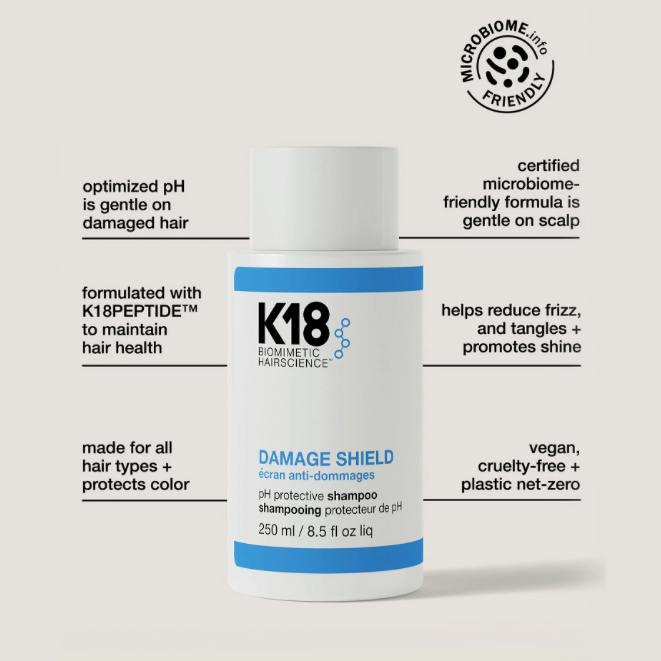 K18 Damage Shield - pH Protective Shampoo, 250 ml/ 8.5 fl oz