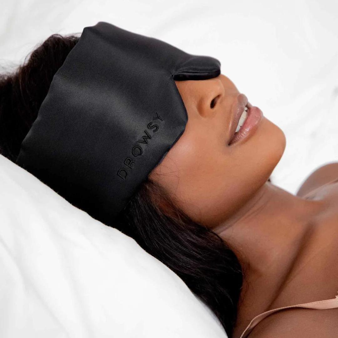 Drowsy Silk Sleep Mask - Black Jade