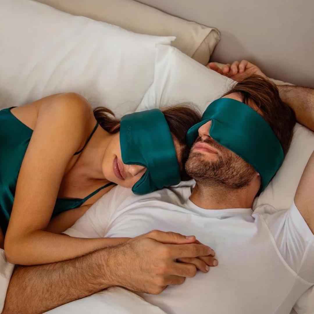 Drowsy Silk Sleep Mask - Green Sapphire