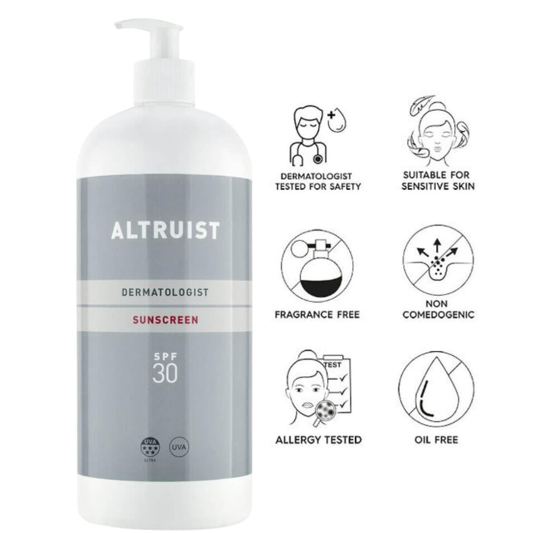Altruist Dermatologist Sunscreen SPF 30, 1ltr
