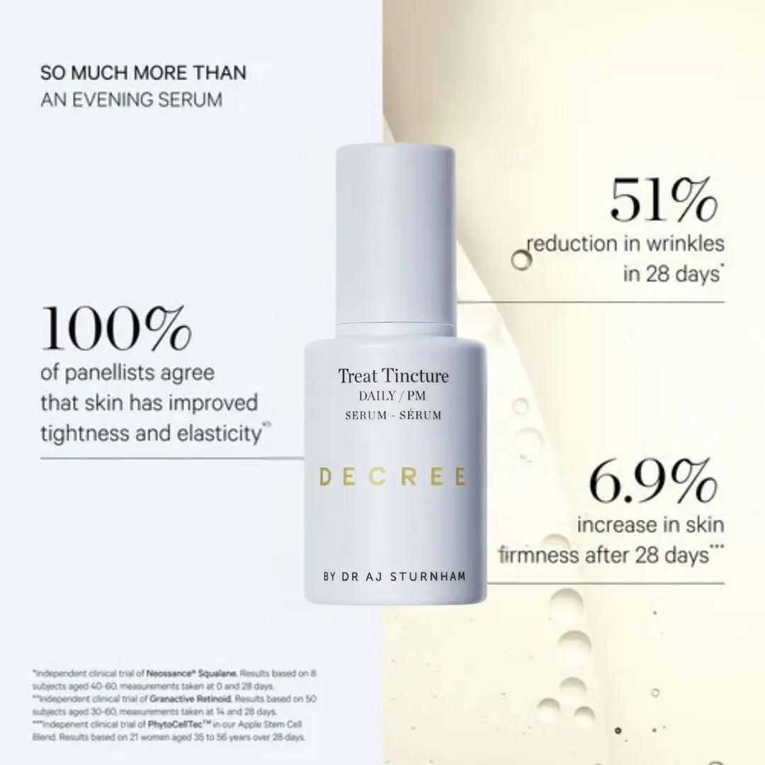 Decree Treat Tincture PM Serum - Retinoid + Alpha-Arbutin, 30ml