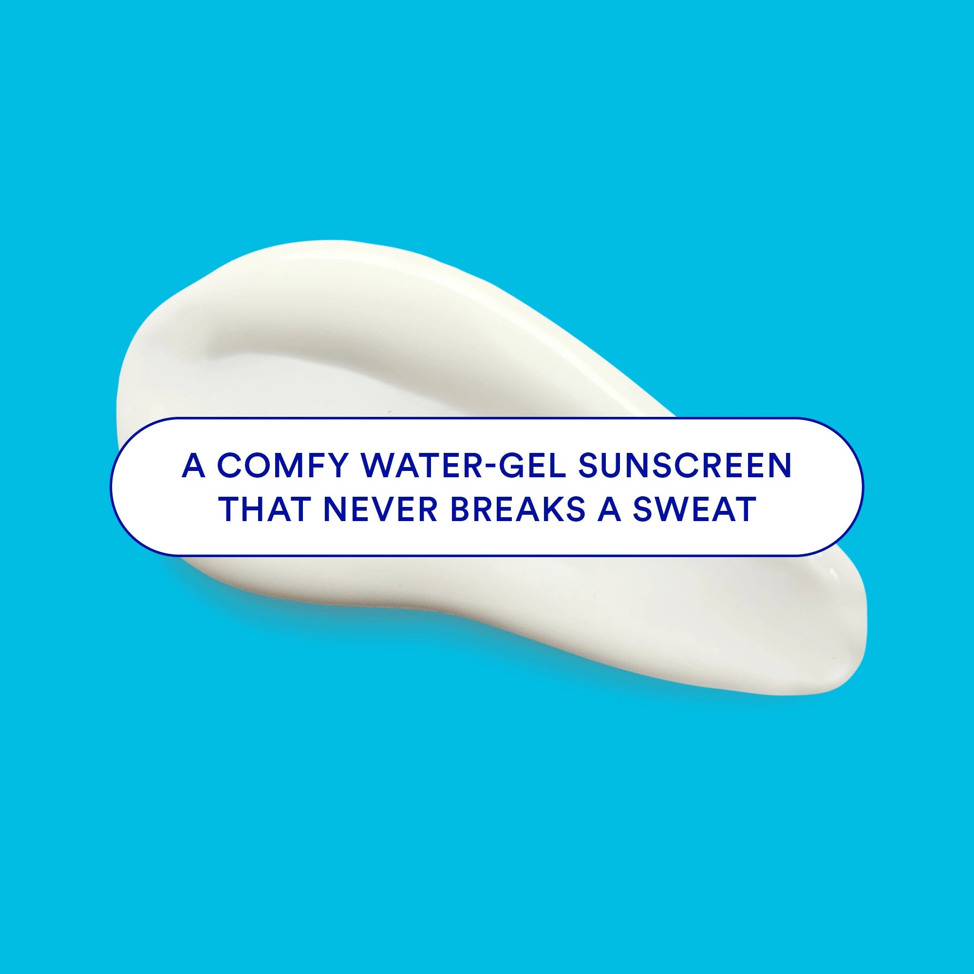 Ultra Violette Vibrant Screen SPF50 water-gel texture on a blue background