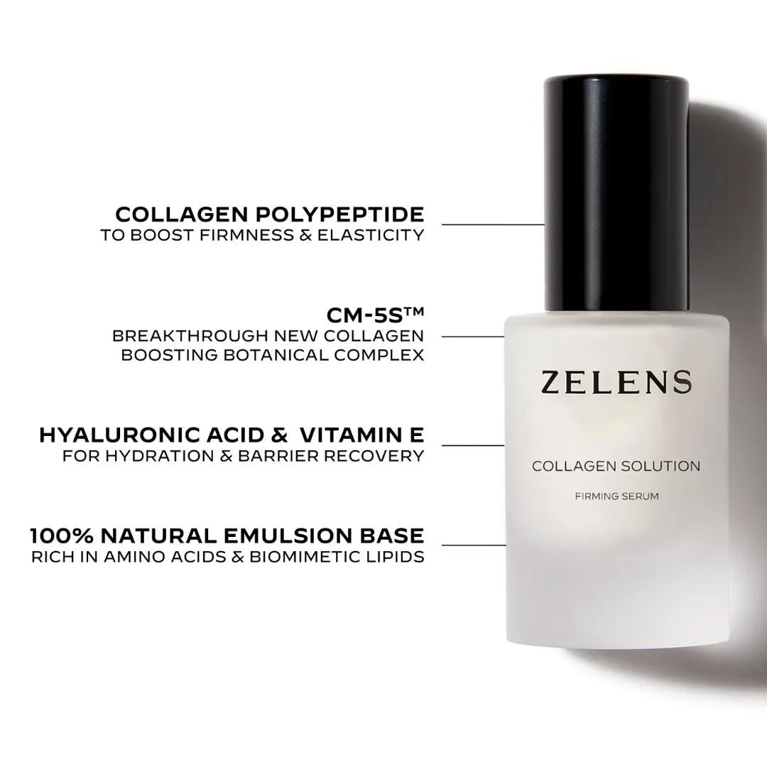 Zelens Collagen Solution packaging detail 30ml