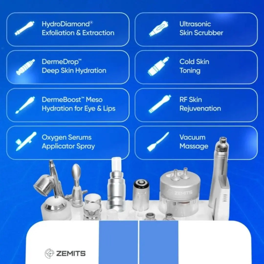 Zemits Verstand HD Pro High-Tech 8-in-1 HydroDiamond® Platform