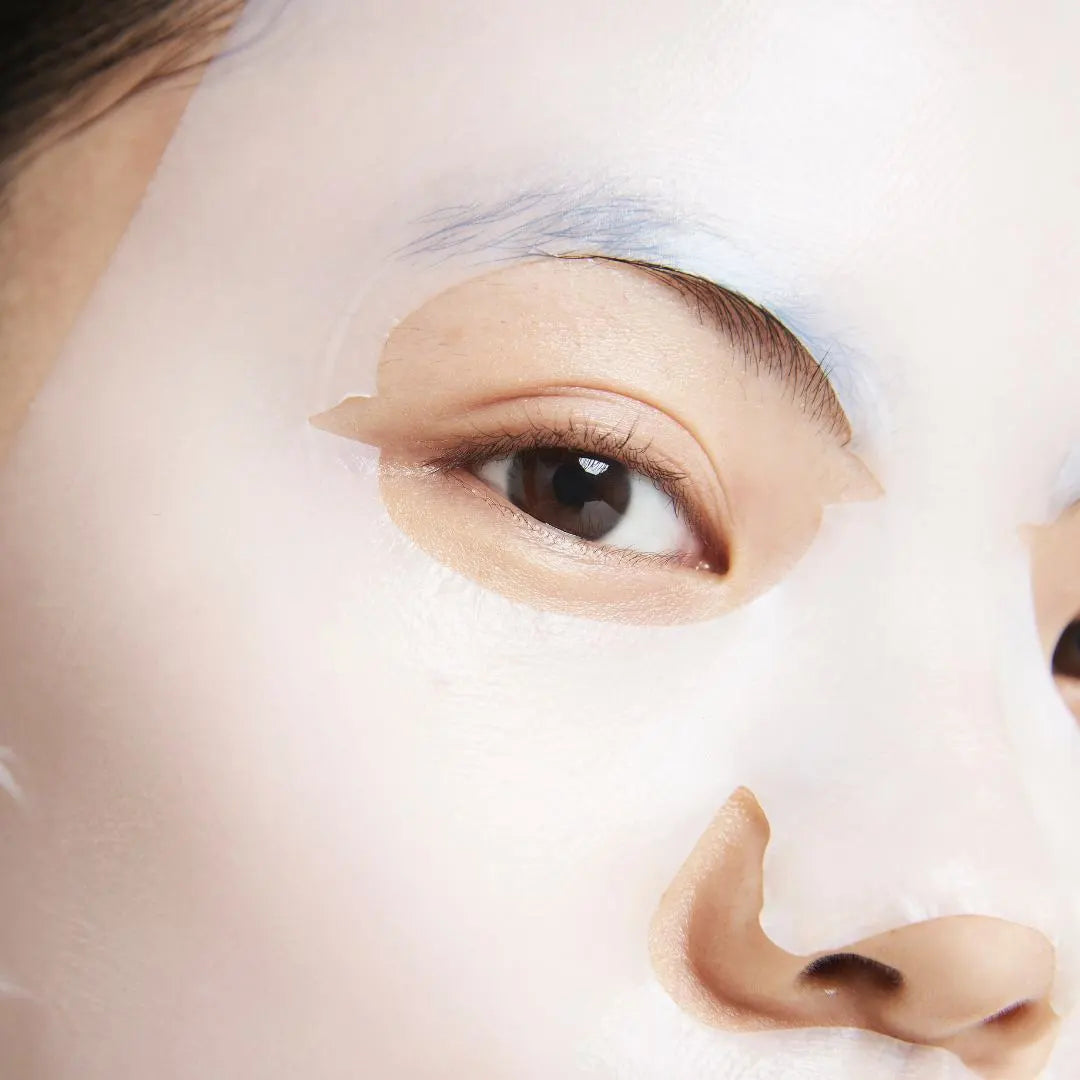 Decree SOS Revitalising Mask Single 35g – before and after: dull, stressed skin visibly revitalised and glowing after use