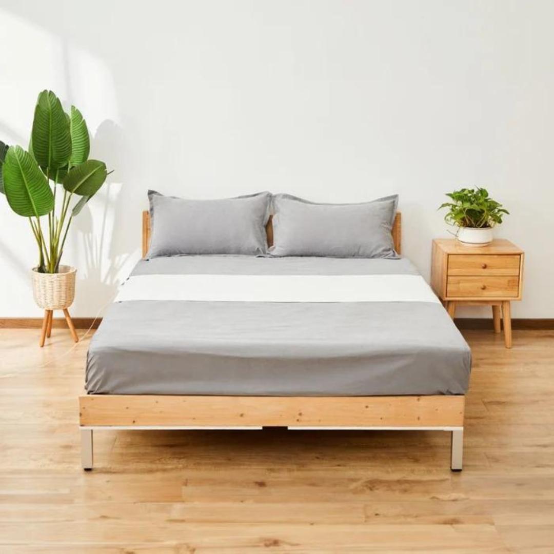 GroundingWell Organic Cotton Bedsheet, 265cm x 60cm
