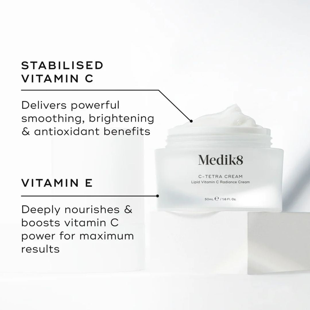 Medik8 C-Tetra® Cream Lipid 3% Vitamin C Radiance Cream, 50ml