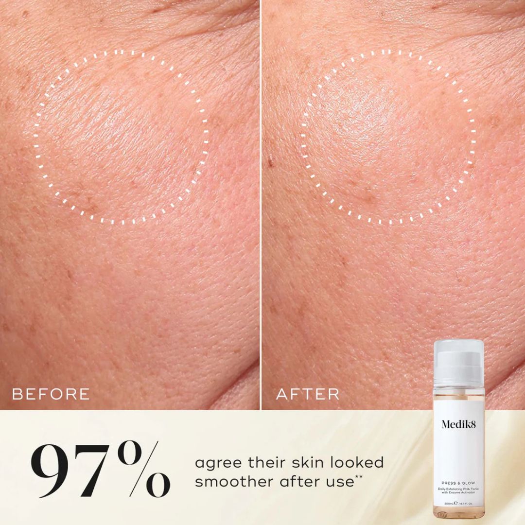 Medik8 Press and Glow - Exfoliating PHA Tonic, 200ml