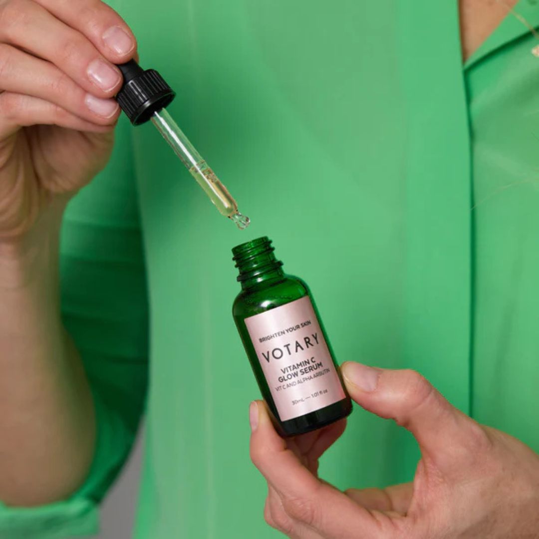 Votary Vitamin C Glow Serum - Niacinamide and Alpha Arbutin, 30ml