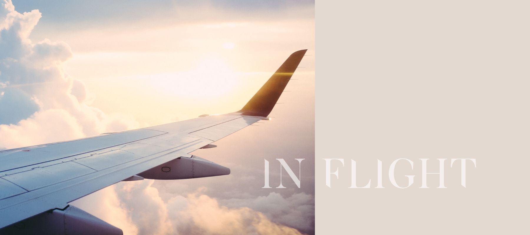 Travel Skincare in flight Airplane