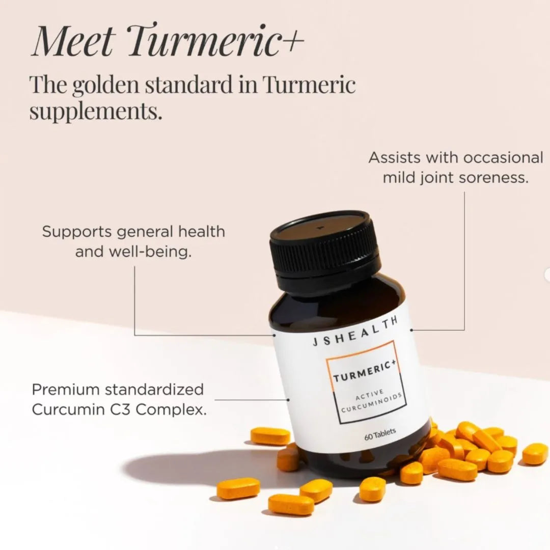 JSHealth Curcumin Turmeric+ for Joint Pain, 60 Tablets