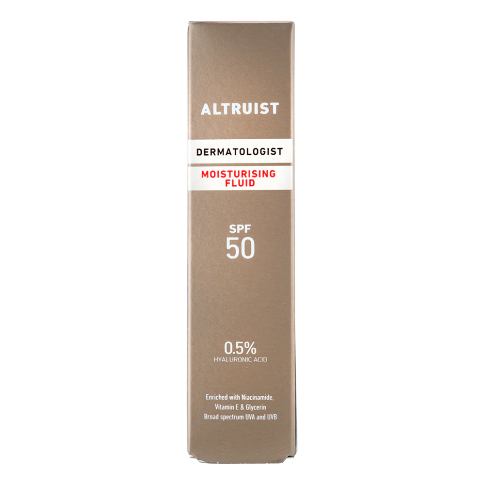 Altruist Dermatologist Moisturising Fluid SPF 50 with 0.5% Hyaluronic Acid, 50ml