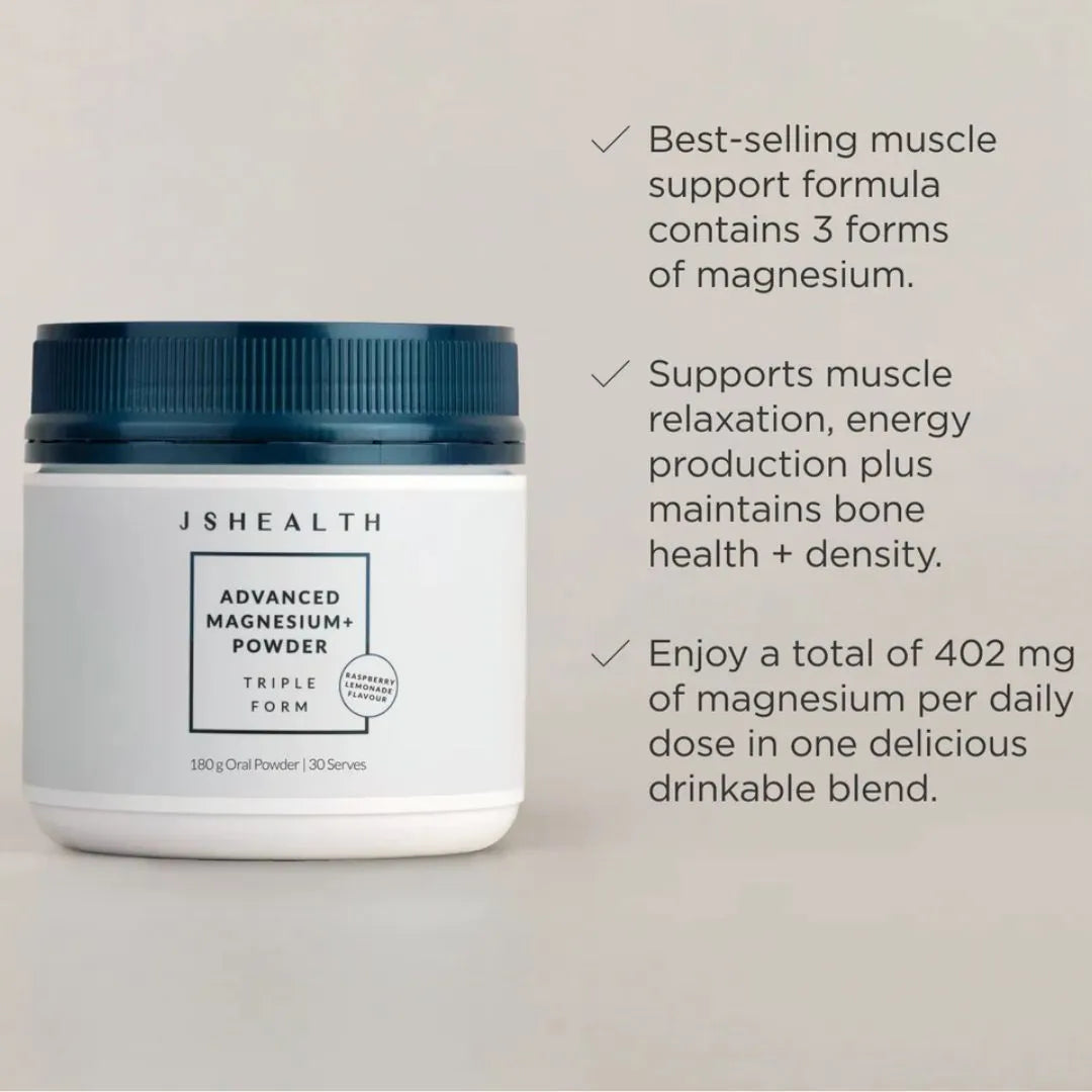 JSHealth Advanced Magnesium+ Powder - Triple form, 180g