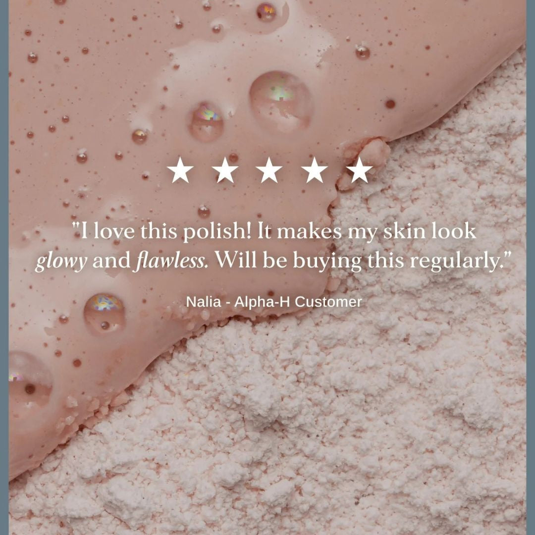 Alpha-H Illuminating Enzyme Polish five-star customer review