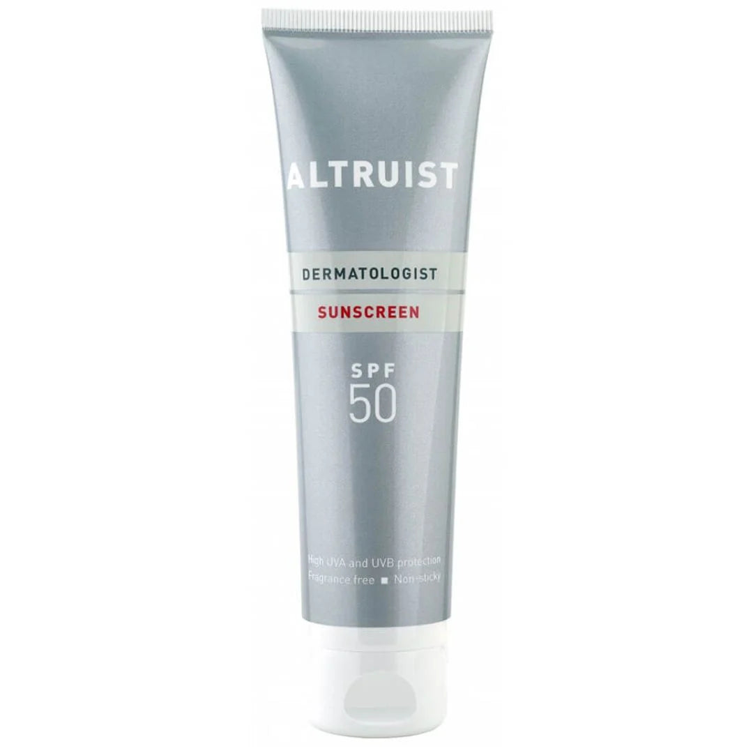 Altruist Dermatologist Sunscreen SPF 50 100ml – front-of-pack product tube shot on white background