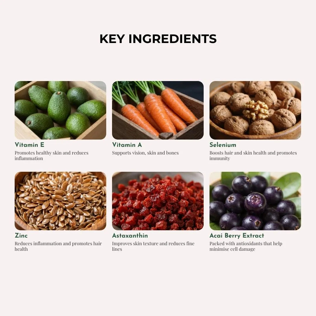 Manifesto Beauty, Hair, Skin & Nails Vitamin Gummies, 30 days