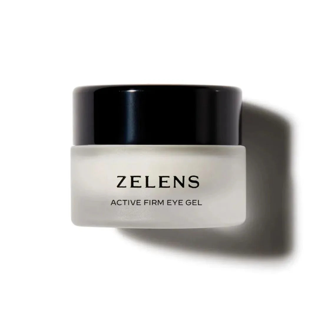 ZeLens Active Firm Eye Gel jar on a white background