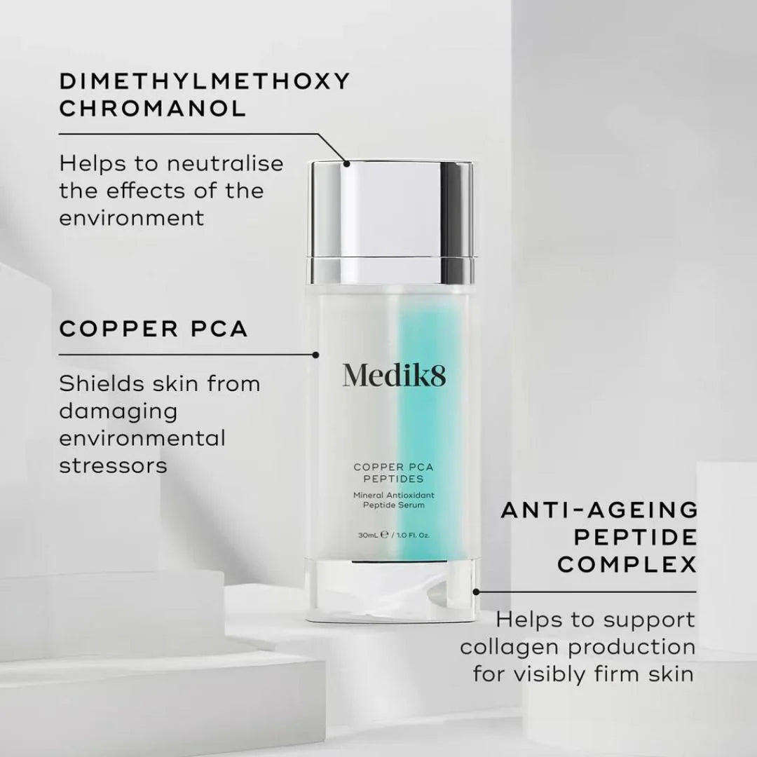 Medik8 Copper PCA Peptides, Mineral Antioxidant Peptide Serum, 30ml