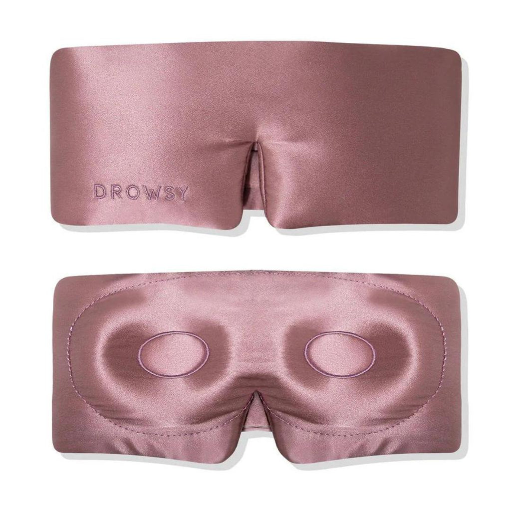 Drowsy Eyelash Protecting Silk Sleep Mask Damask Rose