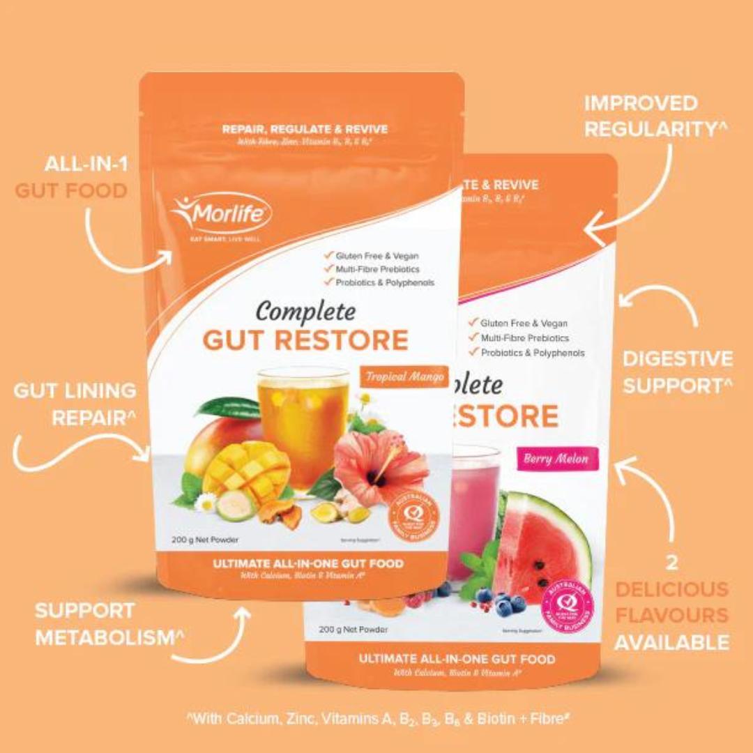 Complete Gut Restore Tropical Mango - Fibre and Prebiotics  - 200g