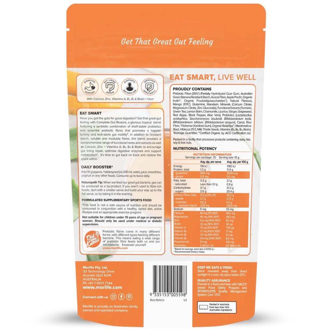 Complete Gut Restore Tropical Mango - Fibre and Prebiotics  - 200g