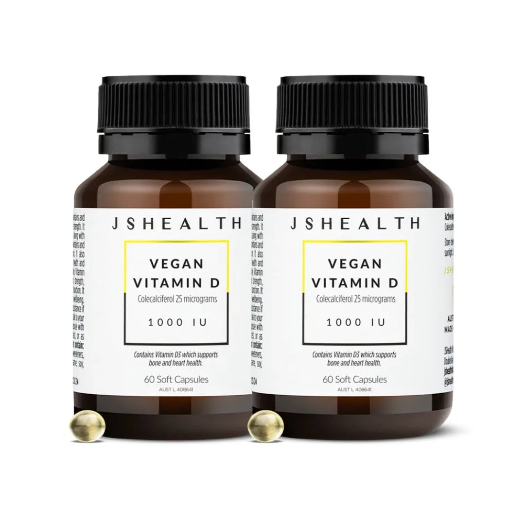JSHealth Vegan Vitamin D Formula - 1000IU, 60 Capsules