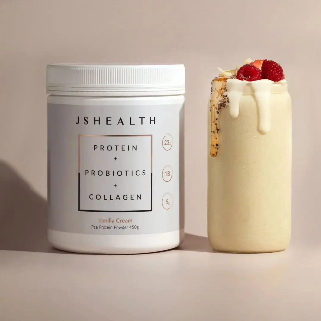 JSHealth Protein + Probiotics + Collagen - Vanilla Cream, 450g