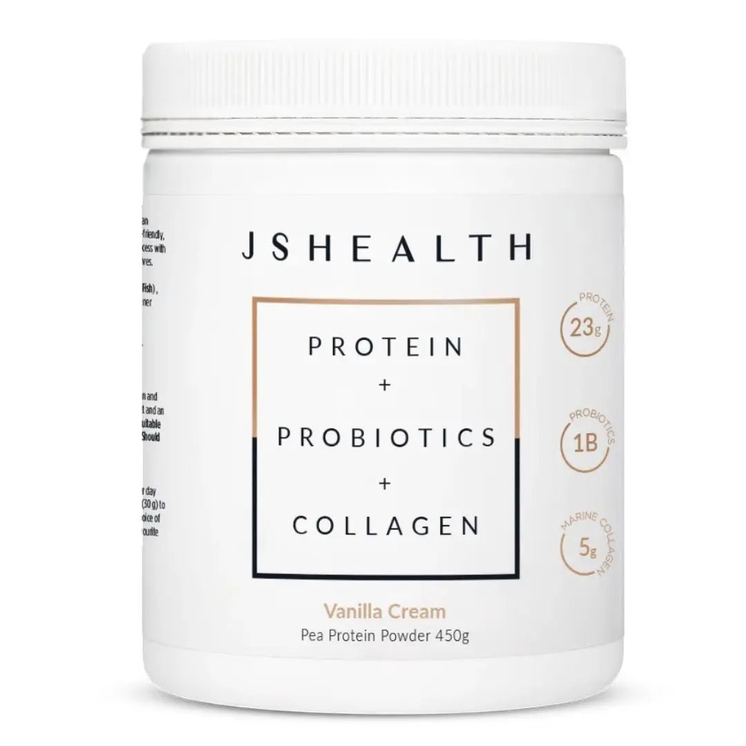 JSHealth Protein + Probiotics + Collagen - Vanilla Cream, 450g