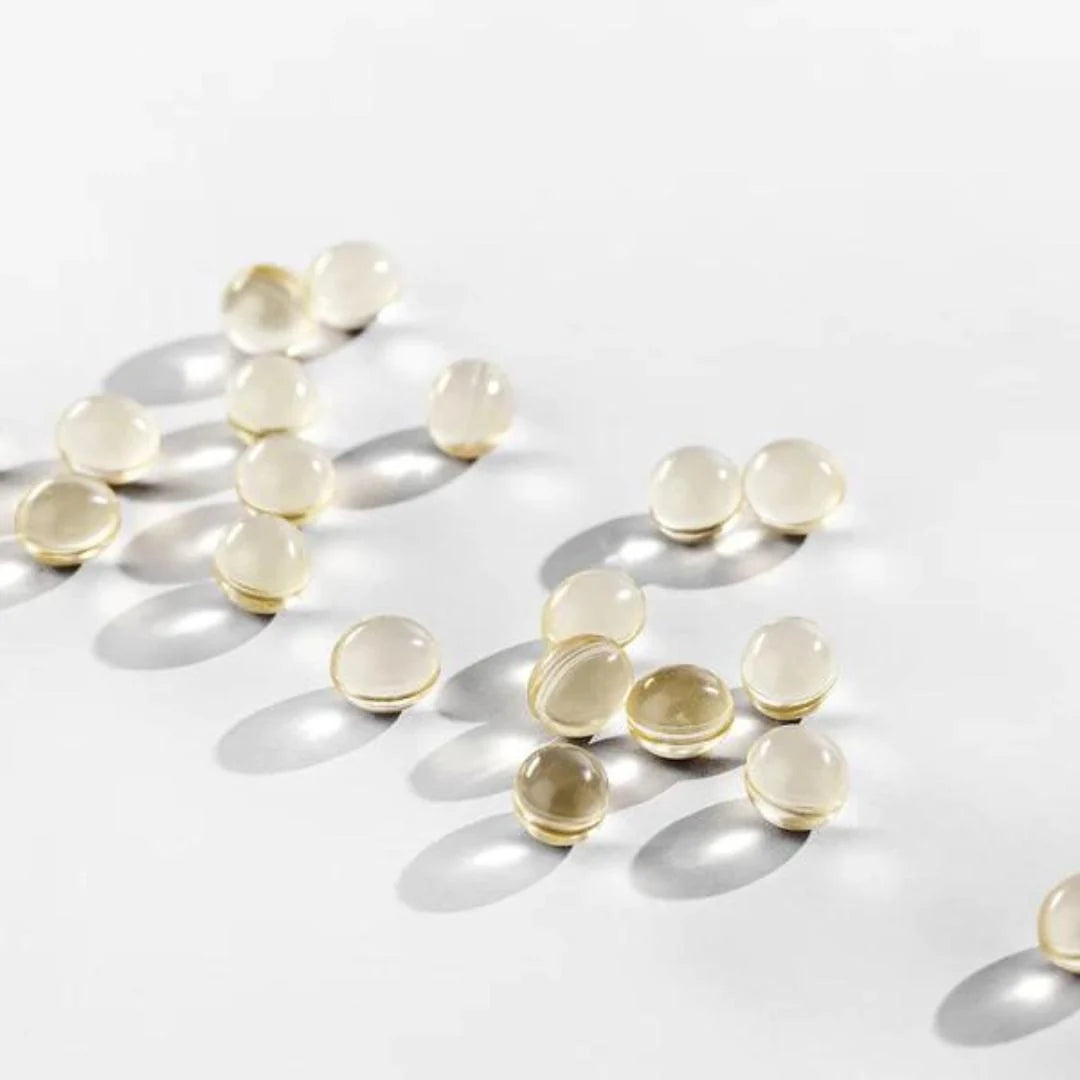 JSHealth Vegan Vitamin D Formula 1000IU 60 Capsules – capsule close-up detail on cream background